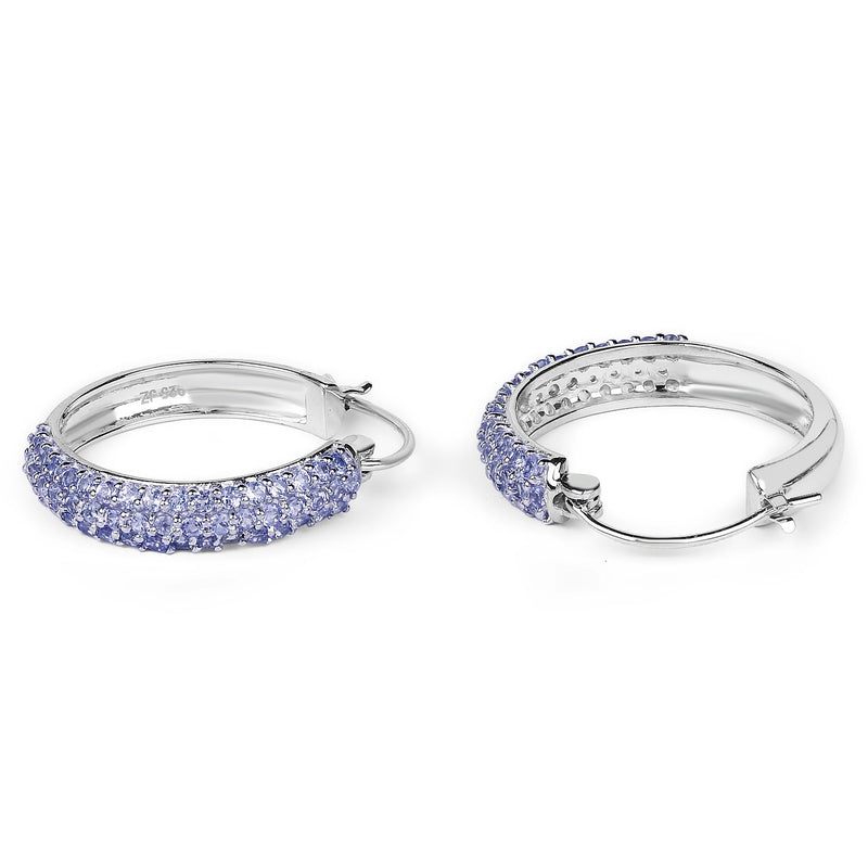 Bids.com 3.06 Carat Genuine Tanzanite .925 Sterling Silver Earrings Earrings
