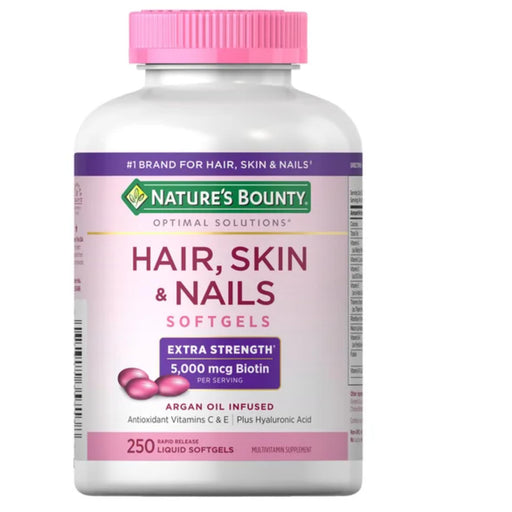 Nature's Bounty NATURE'S BOUNTY OPTIMAL SOLUTIONS HAIR, SKIN & NAILS X-STRENGTH SOFTGELS Vitamins & Supplements