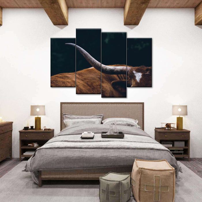 Cow Texas Longhorn Wall Art