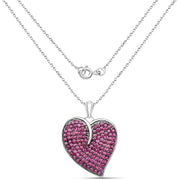 Bids.com 4.98 Carat Genuine Ruby .925 Sterling Silver Pendant Pendants