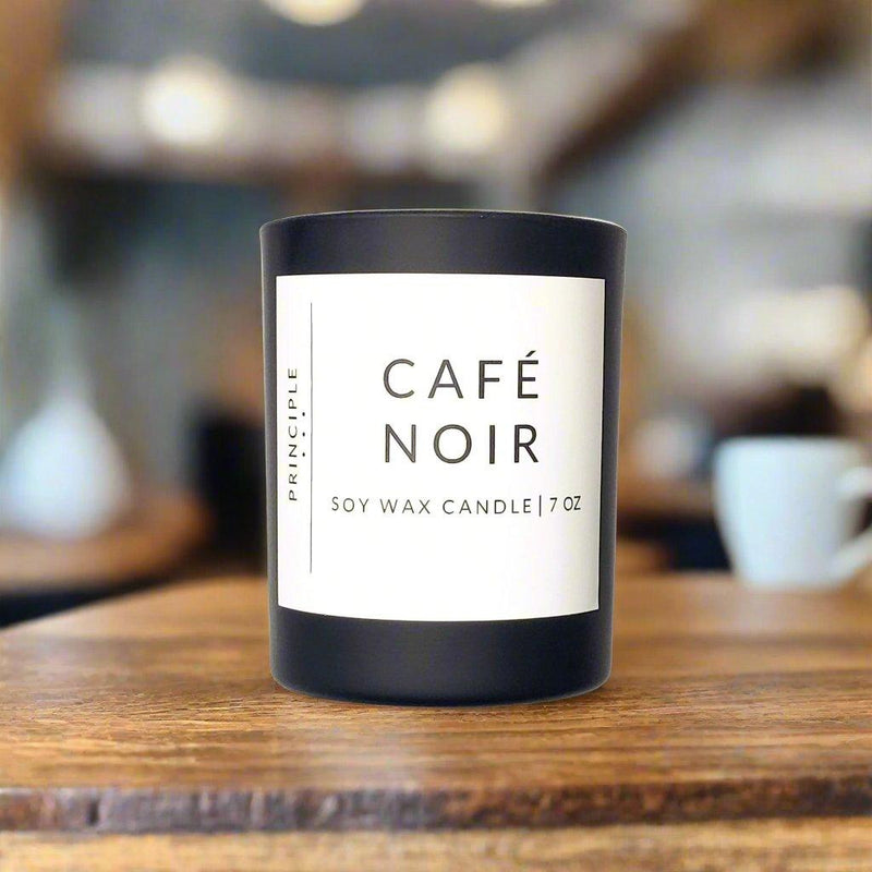 P R I N C I P L E Café Noir Soy Wax Candle Candles