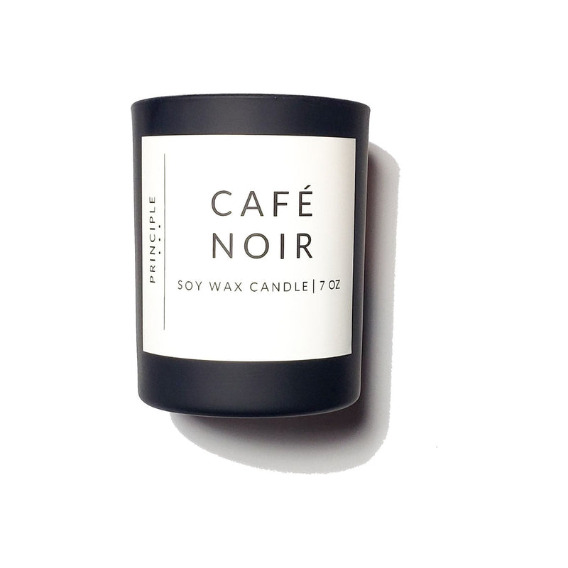 P R I N C I P L E Café Noir Soy Wax Candle Candles