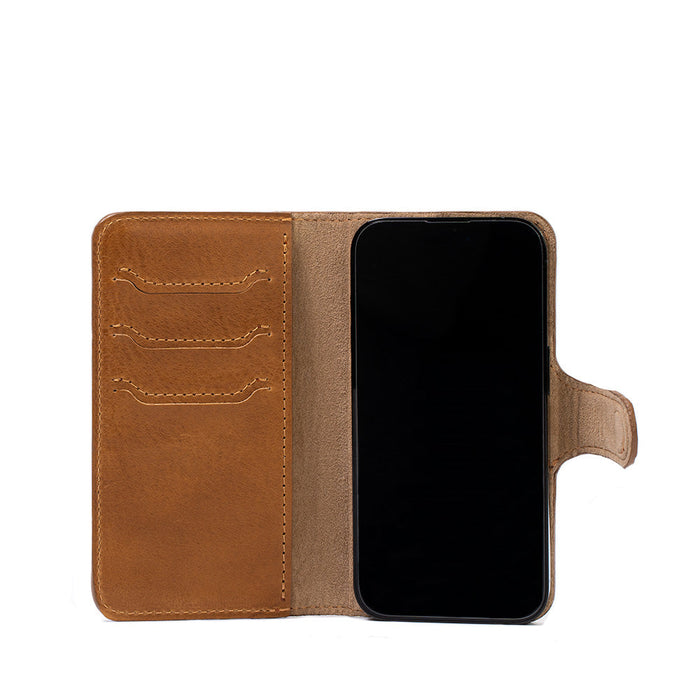 iPhone 15 series Leather MagSafe Folio Case Wallet with Grip by Geometric Goods