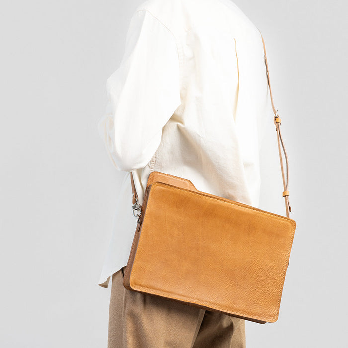 Leather bag - The File by Geometric Goods