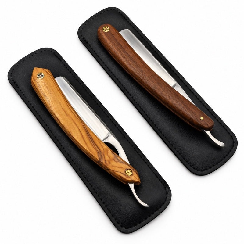 Shave Essentials Camelback Edge Straight Razor Razors & Razor Blades White Smoke