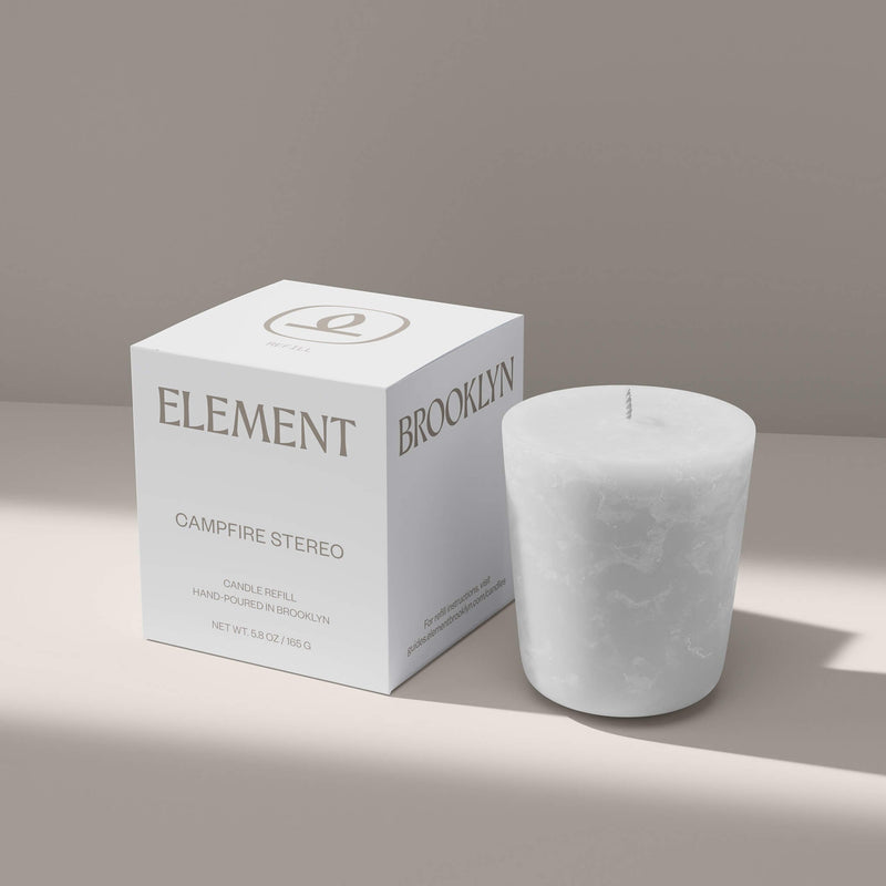 Element Brooklyn Campfire Stereo Candle Refill Candle Refills