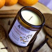 Brigid Trading Company Grandma's Cookies Soy Wax Candle - Cinnamon, Clove, Nutmeg, Ginger, Vanilla, and Citrus Aromatherapy Candle