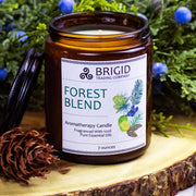 Brigid Trading Company Forest Blend Soy Wax Candle - Juniper, Pine, Balsam, Cedar, and Lime Aromatherapy Candle