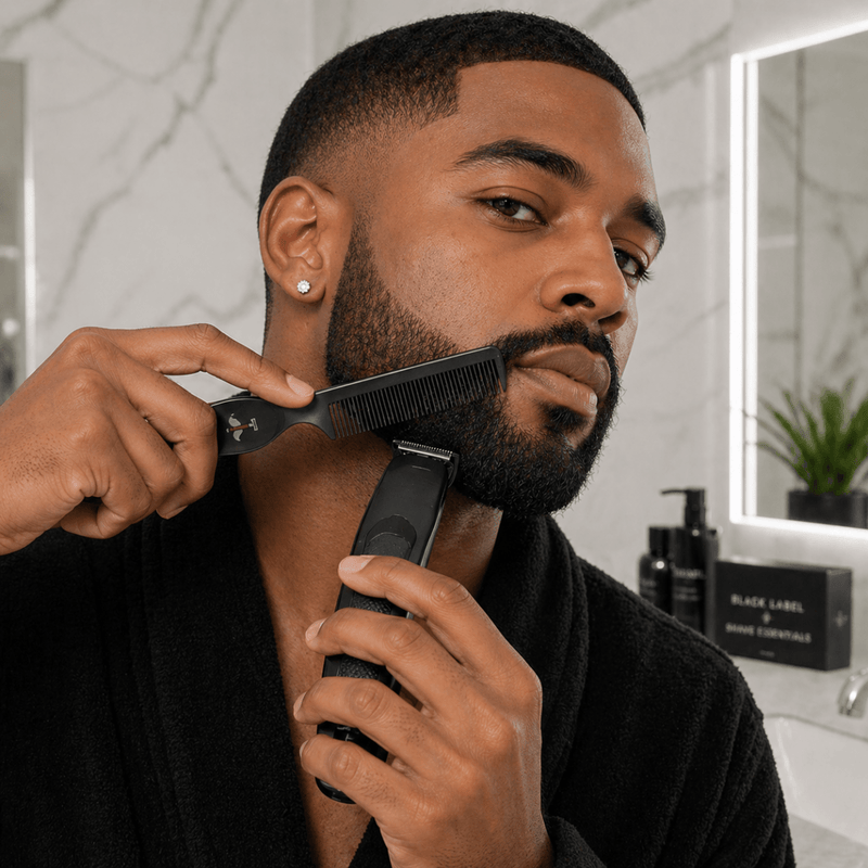 Shave Essentials Carbon Styling Comb Combs & Brushes