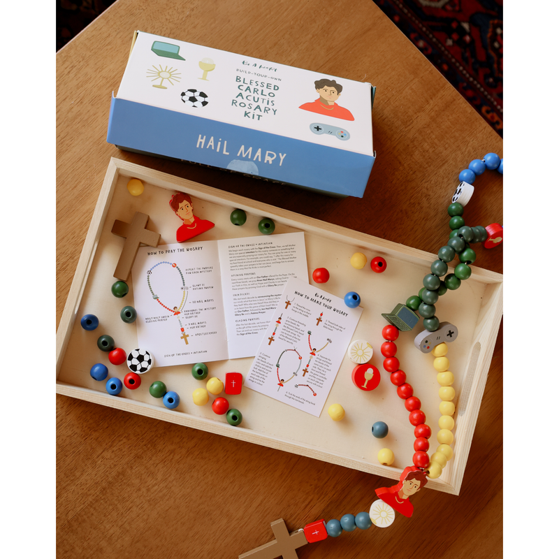 Be A Heart Saint Carlo Acutis Rosary Kit rosary kit