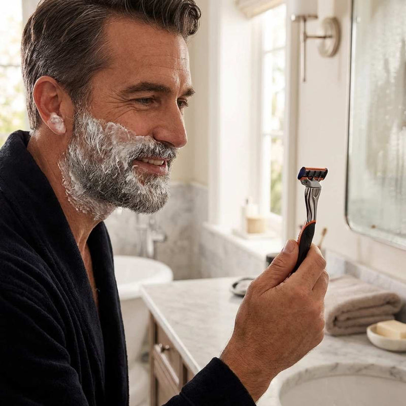 Shave Essentials Cartridge Razor Handle Razors & Razor Blades