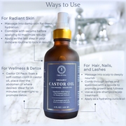 Clara & Fritz Tallow Shop Organic Castor Oil Facial Cleansers