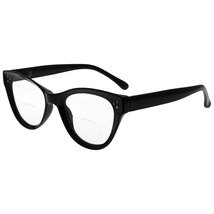 Eyekeeper - Cat-Eye Bifocal Reading Glasses Thicker Frame Readers Br9108