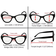 eyekeeper.com Cat-eye Bifocal Reading Glasses Thicker Frame Readers BR9108 Eyeglasses