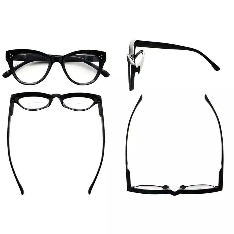 eyekeeper.com Cat-eye Bifocal Reading Glasses Thicker Frame Readers BR9108 Eyeglasses