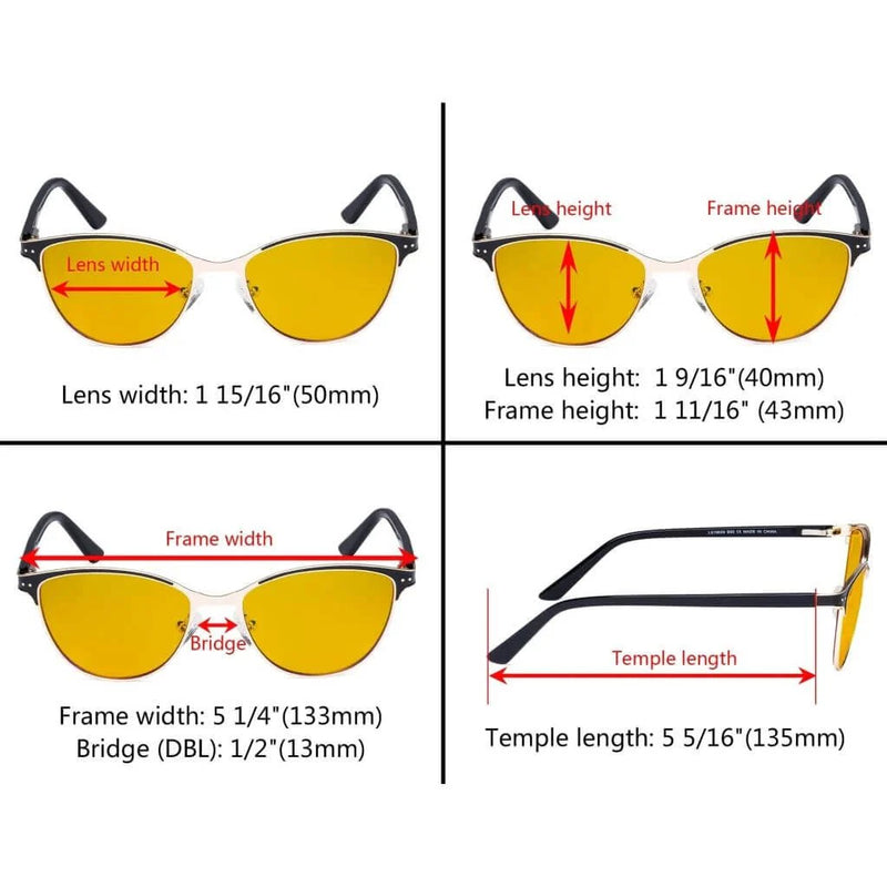 eyekeeper.com Cat-eye Blue Light Blocking Eyeglasses LX19009-BB90 Eyeglasses