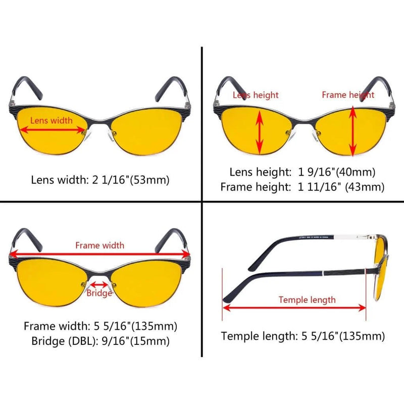 eyekeeper.com Cat-eye Blue Light Blocking Eyeglasses LX19011-BB90 Eyeglasses