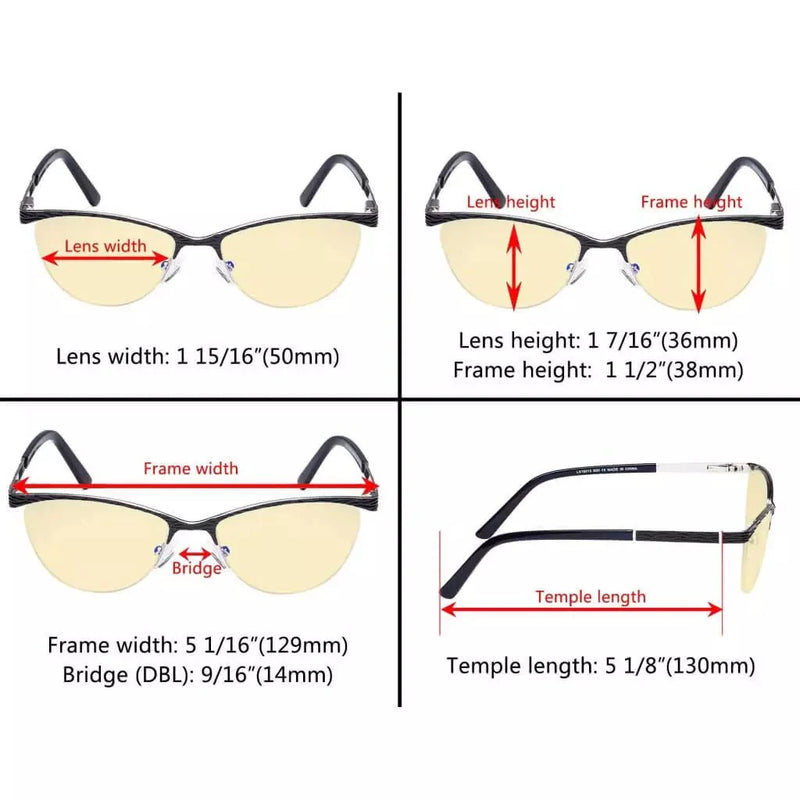 eyekeeper.com Cat-eye Blue Light Blocking Eyeglasses LX19013-BB60 Eyeglasses