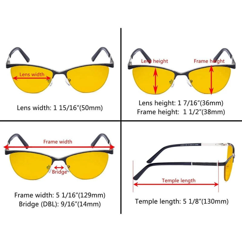 eyekeeper.com Cat-eye Blue Light Blocking Eyeglasses LX19013-BB90 Eyeglasses