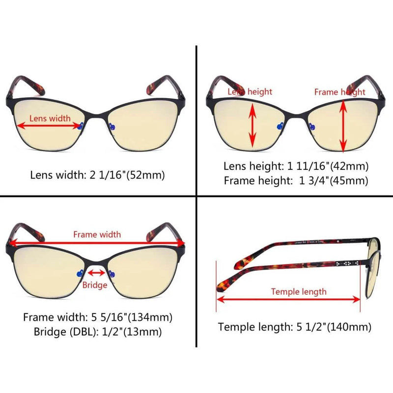 eyekeeper.com Cat-eye Blue Light Blocking Eyeglasses LX19023-BB60 Eyeglasses