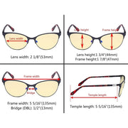 eyekeeper.com Cat-eye Blue Light Blocking Eyeglasses LX19024-BB60 Eyeglasses