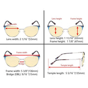 eyekeeper.com Cat-eye Blue Light Blocking Eyeglasses LX19031-BB60 Eyeglasses
