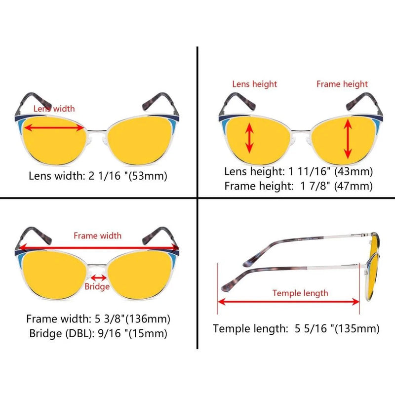 eyekeeper.com Cat-eye Blue Light Blocking Eyeglasses LX19031-BB90 Eyeglasses