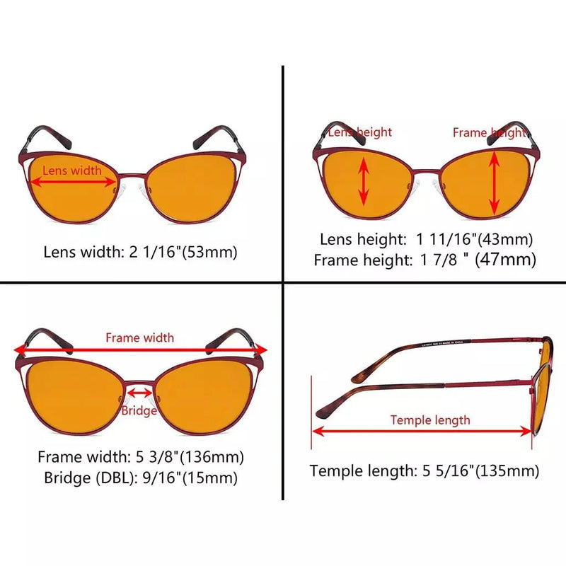 eyekeeper.com Cat-eye Blue Light Blocking Eyeglasses LX19031-BB98 Eyeglasses