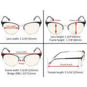 eyekeeper.com Fashionable Blue Light Filter Eyeglasses LX19040-BB40 Eyeglasses