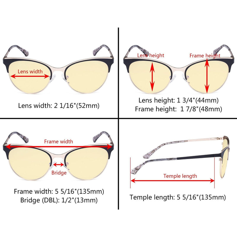 eyekeeper.com Fashionable Blue Light Blocking Eyeglasses LX19040-BB60 Eyeglasses