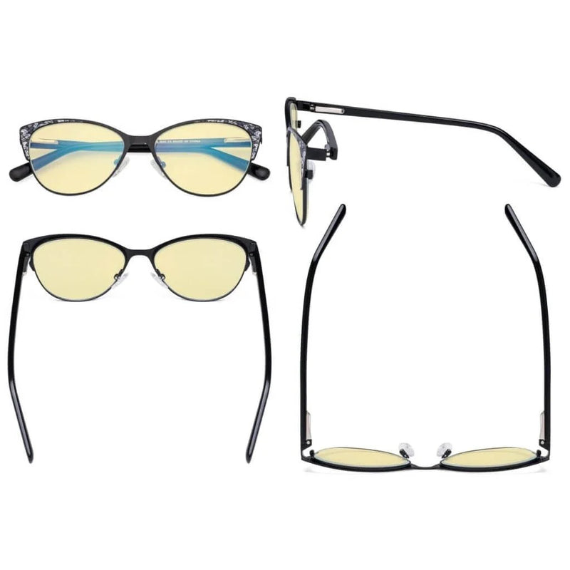 eyekeeper.com Cat-eye Blue Light Blocking Eyeglasses LX19044-BB60 Eyeglasses