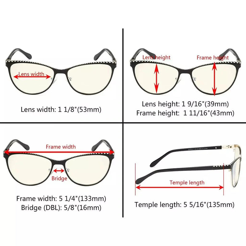 eyekeeper.com Cat-eye Blue Light Blocking Reading Glasses LX17014 Eyeglasses
