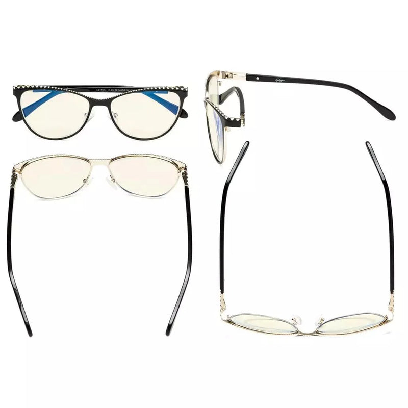 eyekeeper.com Cat-eye Blue Light Blocking Reading Glasses LX17014 Eyeglasses