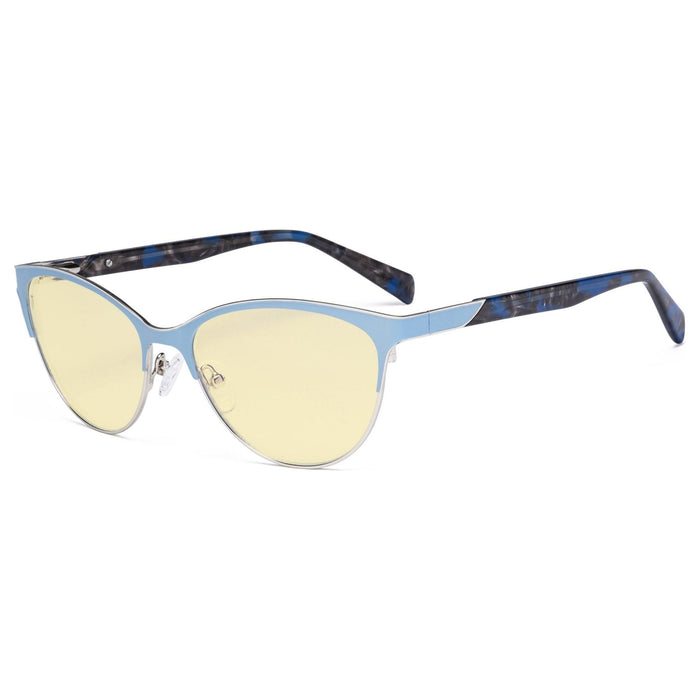 Eyekeeper - Cat-Eye Blue Light Blocking Eyeglasses Lx19038-Bb60