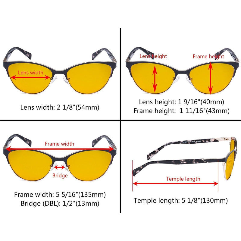 eyekeeper.com Cat-eye Blue Light Blocking Eyeglasses LX19038-BB90 Eyeglasses