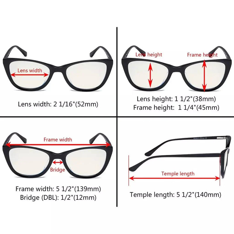 eyekeeper.com Cat-eye Blue Light Filter Eyeglasses BC1902-BB40 Eyeglasses