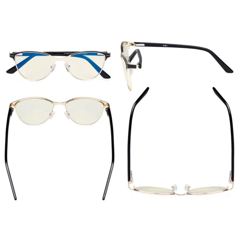 eyekeeper.com Cat-eye Blue Light Filter Eyeglasses LX19009-BB40 Eyeglasses