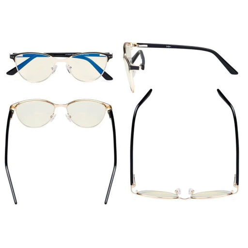 eyekeeper.com Cat-eye Blue Light Filter Eyeglasses LX19009-BB40 Eyeglasses