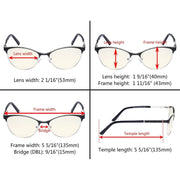 eyekeeper.com Cat-eye Blue Light Filter Eyeglasses LX19011-BB40 Eyeglasses