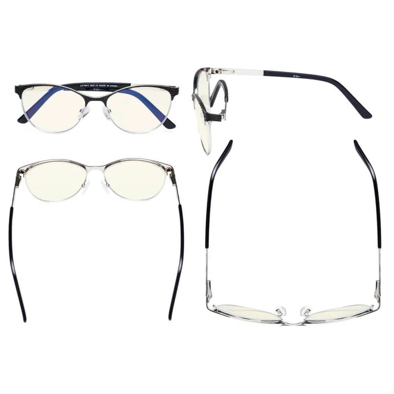 eyekeeper.com Cat-eye Blue Light Filter Eyeglasses LX19011-BB40 Eyeglasses