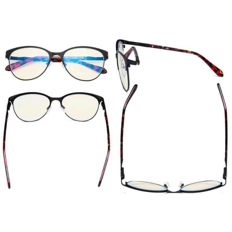 eyekeeper.com Cat-eye Blue Light Filter Eyeglasses LX19024-BB40 Eyeglasses