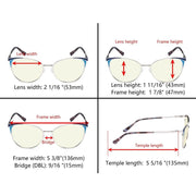 eyekeeper.com Cat-eye Blue Light Filter Eyeglasses LX19031-BB40 Eyeglasses