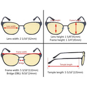 eyekeeper.com Cat-eye Blue Light Filter Glasses LX19045-BB60 Eyeglasses