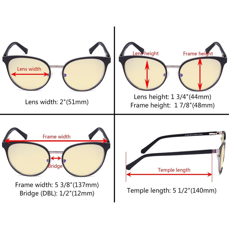 eyekeeper.com Cat-eye Blue Light Blocking Eyeglasses LX19005-BB60 Eyeglasses