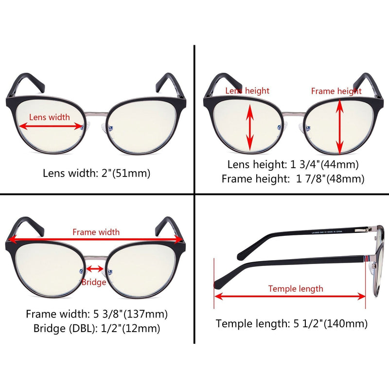 eyekeeper.com Cat-eye Blue Light Filter Eyeglasses LX19005-BB40 Eyeglasses