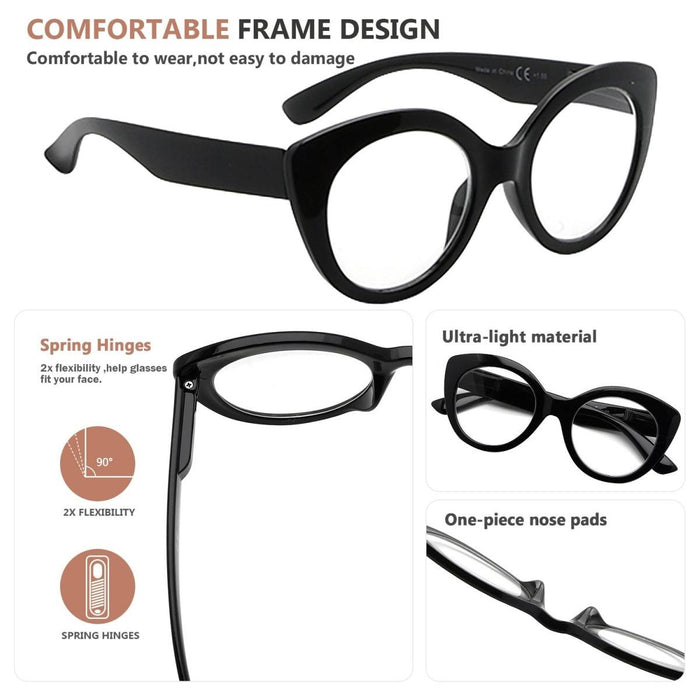 Eyekeeper - Cat-Eye Reading Glasses R2012