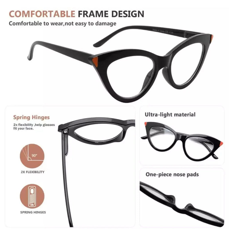 eyekeeper.com Cat-eye Reading Glasses Stylish Vintage Readers R2103 Eyeglasses