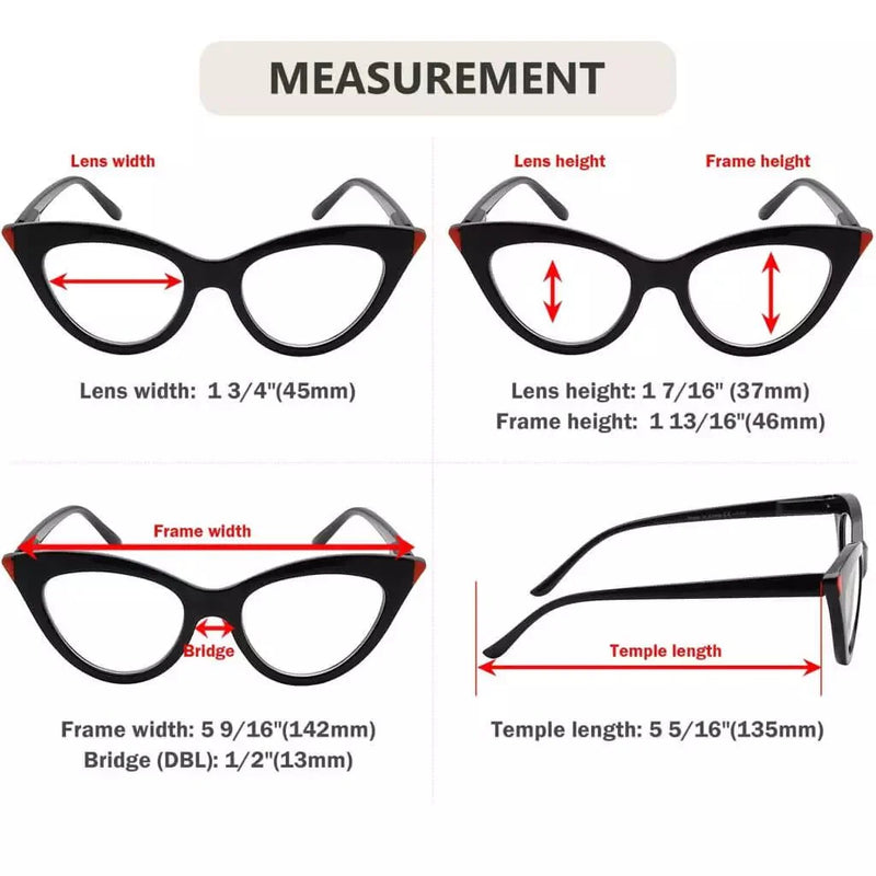 eyekeeper.com Cat-eye Reading Glasses Stylish Vintage Readers R2103 Eyeglasses
