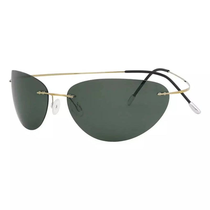 eyekeeper.com Cat-eye Rimless Titanium Frame Polarized Sunglasses S1506 Sunglasses