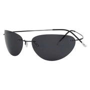 eyekeeper.com Cat-eye Rimless Titanium Frame Polarized Sunglasses S1506 Sunglasses